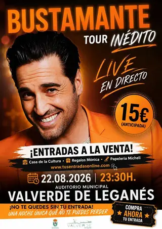 David Bustamante en Conciento en Valverde de Leganés 2026